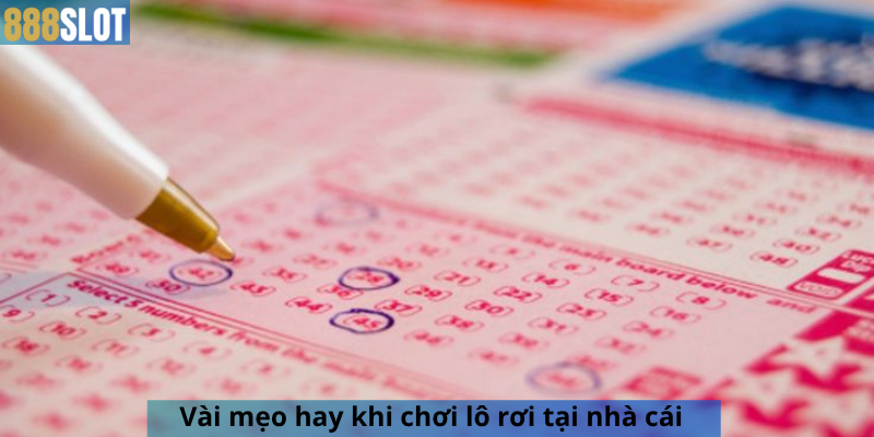 Vài mẹo hay khi chơi lô rơi tại nhà cái 